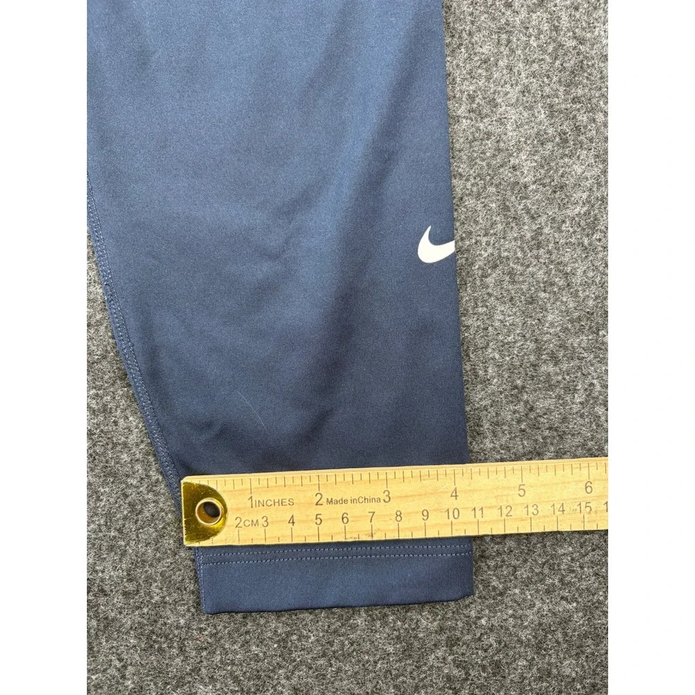Nike Dri-FIT Womens Large Navy High Rise Leggings Hidden Pocket Athletic